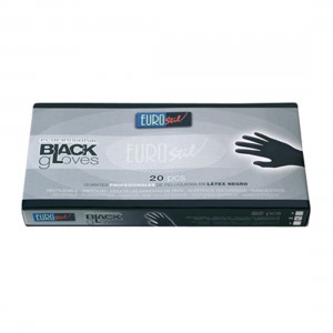 ΓΑΝΤΙΑ LATEX ΜΑΥΡΑ ΧΩΡΙΣ ΠΟΥΔΡΑ LARGE 20τεμ. 02834