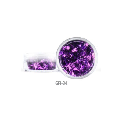 GLITTER FLAKE ΜΩΒ ΣΚΟΥΡΟ 2gr