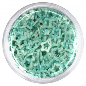ΑΣΤΕΡΙ GLITTER ΜΕ ΤΡΥΠΑ ΑΝΟΙΧΤΟ ΓΑΛΑΖΙΟ 5mm 3gr