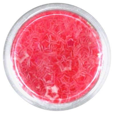 ΑΣΤΕΡΙ GLITTER ΜΕ ΤΡΥΠΑ ΚΟΡΑΛΙ 5mm 3gr