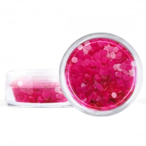 CONFETTI GLITTER ΕΞΑΓΩΝΑ ΦΟΥΞΙΑ 3gr