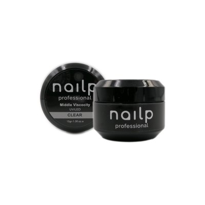 NAILP BUILDER GEL NO HEAT MIDDLE VISCOSITY UV/LED CLEAR 15gr