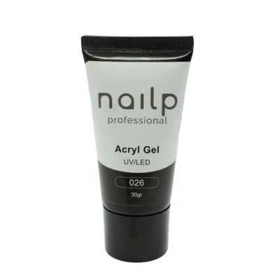 NAILP ACRYL GEL UV/LED #026 ΜΑΥΡΟ 30gr