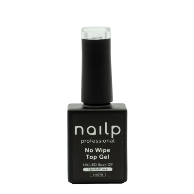 NAILP NO WIPE TOP GEL SOAK OFF UV/LED CLEAR 12ml