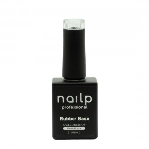 NAILP RUBBER BASE GEL SOAK OFF UV/LED CLEAR 12ml