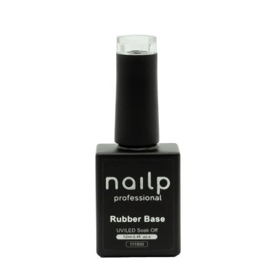 NAILP RUBBER BASE GEL SOAK OFF UV/LED CLEAR 12ml
