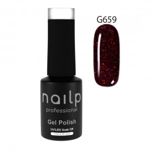 NAILP GEL POLISH SOAK OFF UV/LED #G659 12ml GLITTER LINE