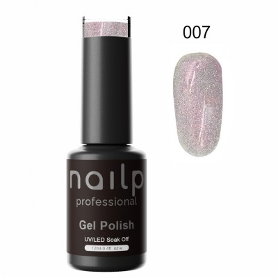 NAILP GEL POLISH SOAK OFF UV/LED TRANSLUCENT FLARE REFLECTIVE #007 12ml