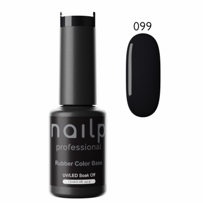 NAILP RUBBER COLOR BASE GEL SOAK OFF UV/LED 099 12ml