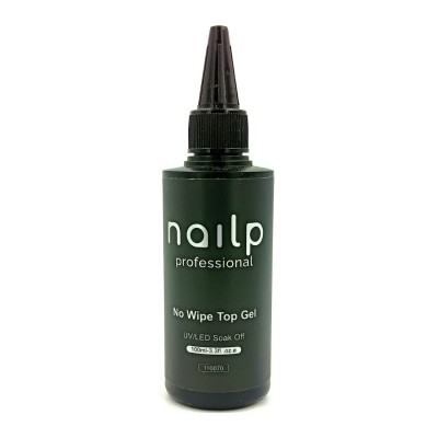 NAILP REFILL NO WIPE TOP GEL SOAK OFF UV/LED CLEAR 100ml