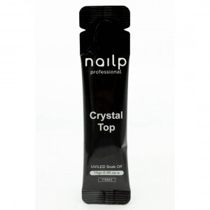 NAILP NO WIPE CRYSTAL TOP GEL SOAK OFF UV/LED CLEAR - ΦΑΚΕΛΑΚΙ 15ml